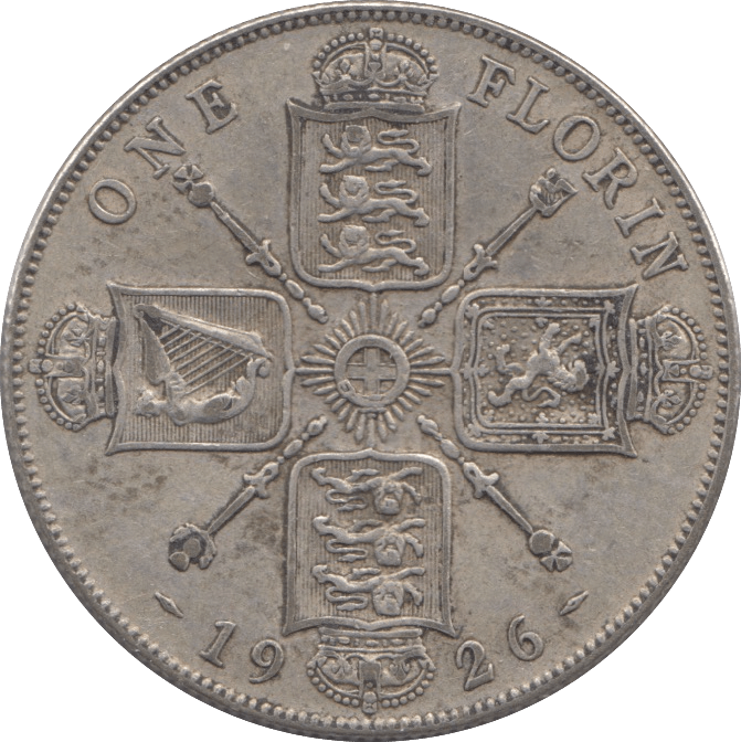 1926 ONE FLORIN ( GF ) - PENNY - Cambridgeshire Coins
