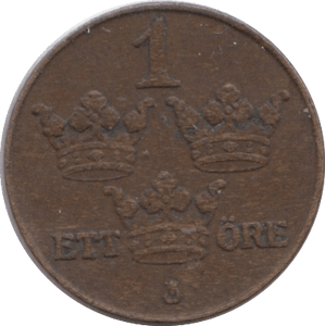 1926 ONE ORE SWEDEN - WORLD COINS - Cambridgeshire Coins