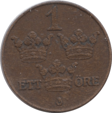 1926 ONE ORE SWEDEN - WORLD COINS - Cambridgeshire Coins