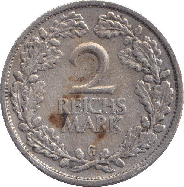 1926 SILVER 2 MARK GERMANY - WORLD COINS - Cambridgeshire Coins