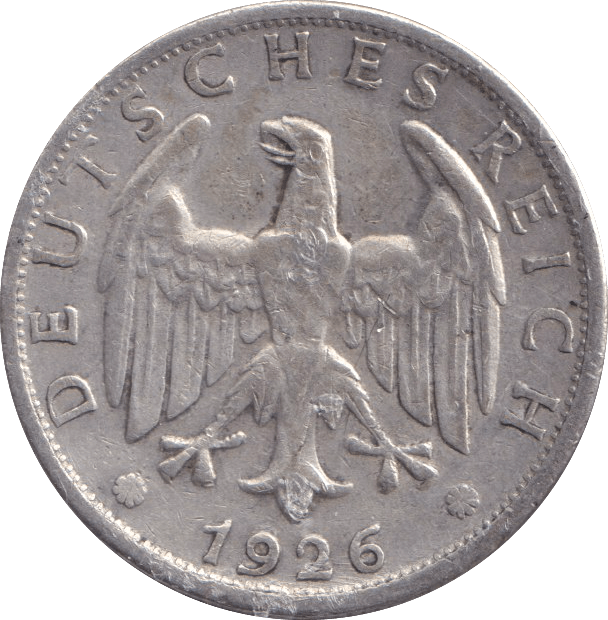 1926 SILVER 2 MARK GERMANY - WORLD COINS - Cambridgeshire Coins