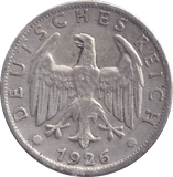 1926 SILVER 2 MARK GERMANY - WORLD COINS - Cambridgeshire Coins