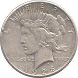 1926 SILVER PEACE DOLLAR SAN FRANCISCO MINT - SILVER WORLD COINS - Cambridgeshire Coins