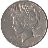 1926 SILVER PEACE DOLLAR USA PHILADELPHIA MINT - SILVER WORLD COINS - Cambridgeshire Coins