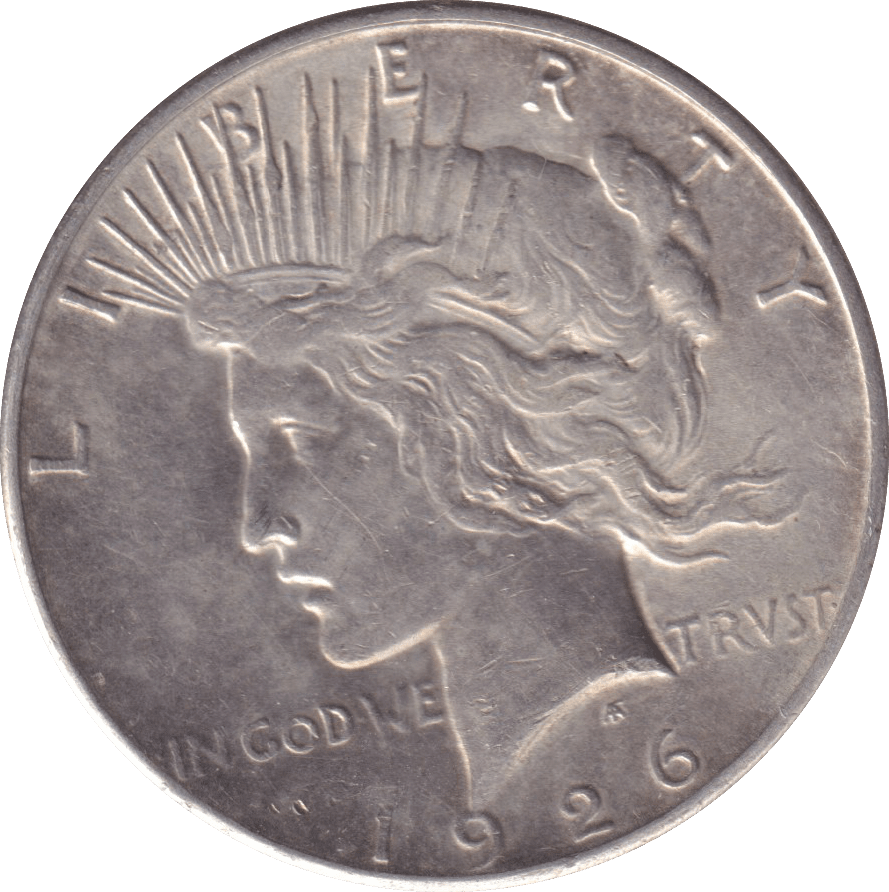 1926 SILVER PEACE DOLLAR USA - SILVER WORLD COINS - Cambridgeshire Coins