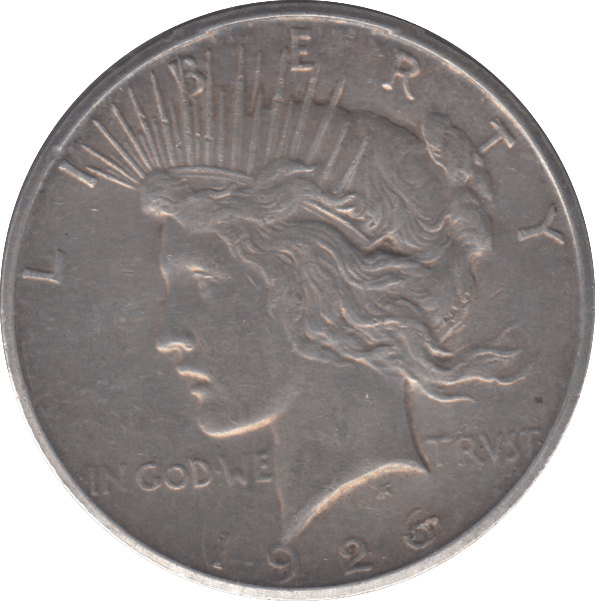 1926 SILVER PEACE DOLLAR USA - SILVER WORLD COINS - Cambridgeshire Coins