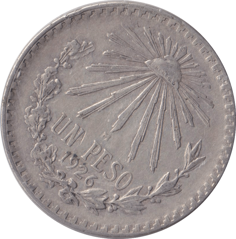 1926 SILVER PESO MEXICO - SILVER WORLD COINS - Cambridgeshire Coins