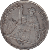 1926 SILVER PIASTRE INDO CHINA - SILVER WORLD COINS - Cambridgeshire Coins