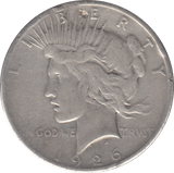 1926 SILVER USA PEACE DOLLAR - SILVER WORLD COINS - Cambridgeshire Coins