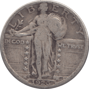 1926 SILVER USA QUARTER - SILVER WORLD COINS - Cambridgeshire Coins