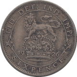 1926 SIXPENCE ( FINE ) - SIXPENCE - Cambridgeshire Coins