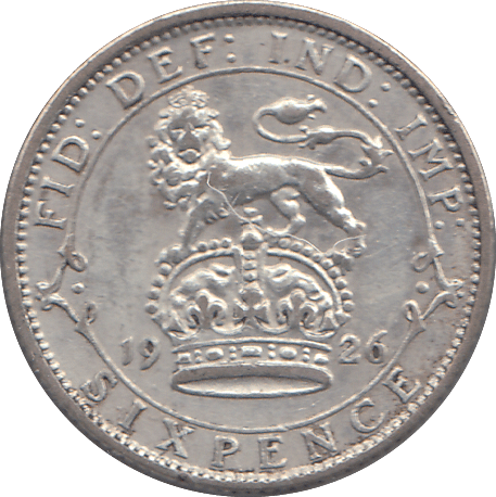 1926 SIXPENCE (GVF) - WORLD COINS - Cambridgeshire Coins