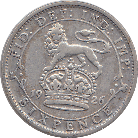 1926 SIXPENCE ( VF ) - SIXPENCE - Cambridgeshire Coins