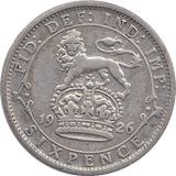 1926 SIXPENCE ( VF ) - SIXPENCE - Cambridgeshire Coins