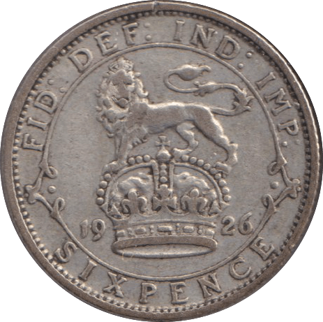1926 SIXPENCE ( VF ) - WORLD COINS - Cambridgeshire Coins