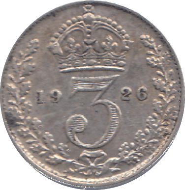 1926 THREEPENCE ( EF ) - THREEPENCE - Cambridgeshire Coins