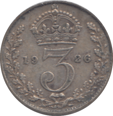 1926 THREEPENCE ( GVF ) - THREEPENCE - Cambridgeshire Coins