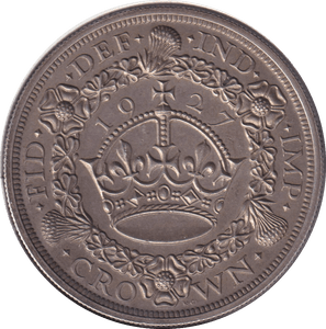 1927 CROWN (AUNC) - CROWN - Cambridgeshire Coins