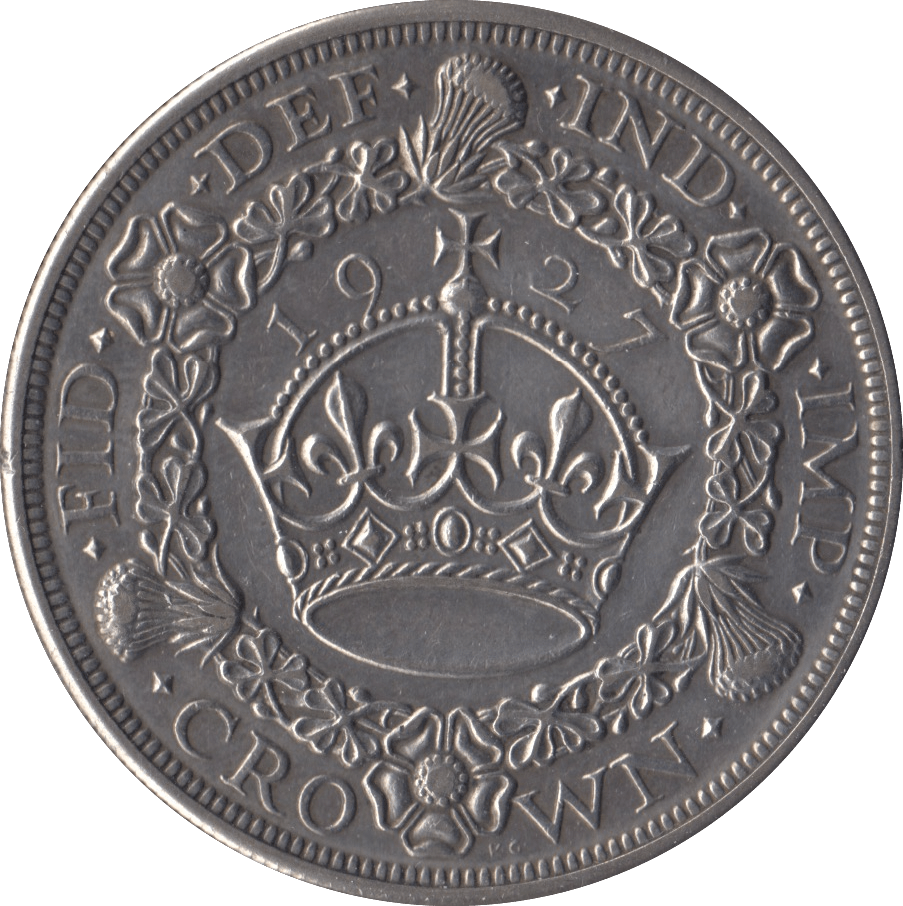 1927 CROWN ( GVF ) WREATH - CROWN - Cambridgeshire Coins