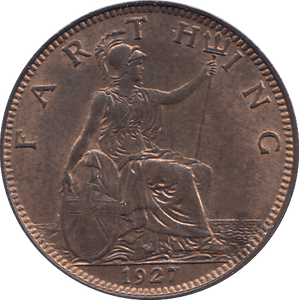 1927 FARTHING ( AUNC ) - FARTHING - Cambridgeshire Coins