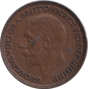 1927 FARTHING ( FINE ) - FARTHING - Cambridgeshire Coins