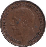 1927 FARTHING ( FINE ) - FARTHING - Cambridgeshire Coins