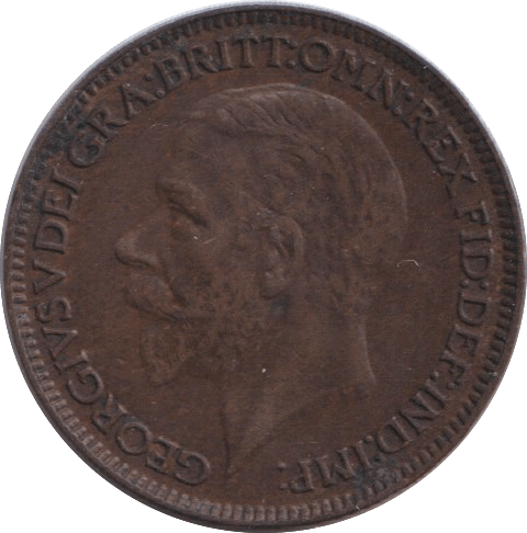 1927 FARTHING ( GVF ) - FARTHING - Cambridgeshire Coins