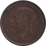 1927 FARTHING ( GVF ) - FARTHING - Cambridgeshire Coins