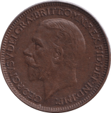 1927 FARTHING ( GVF ) - FARTHING - Cambridgeshire Coins