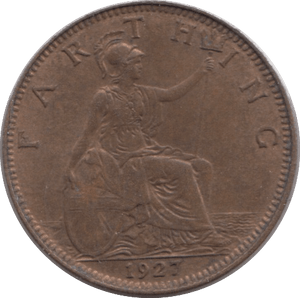 1927 FARTHING ( UNC ) - Farthing - Cambridgeshire Coins