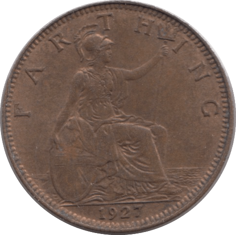 1927 FARTHING ( UNC ) - Farthing - Cambridgeshire Coins