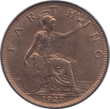 1927 FARTHING ( UNC ) - Farthing - Cambridgeshire Coins