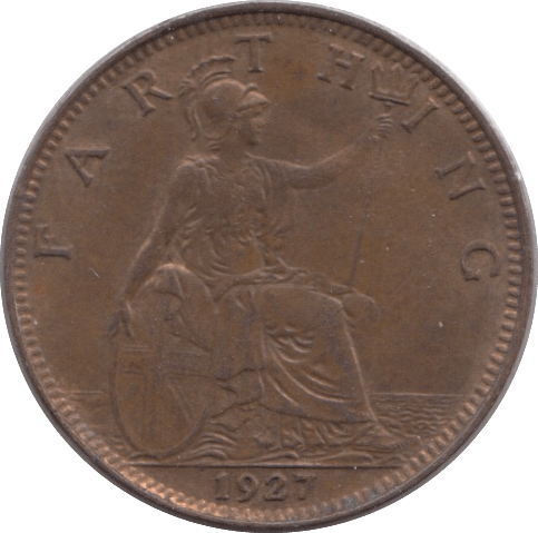 1927 FARTHING ( UNC ) - Farthing - Cambridgeshire Coins