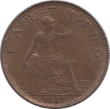 1927 FARTHING ( UNC ) - Farthing - Cambridgeshire Coins