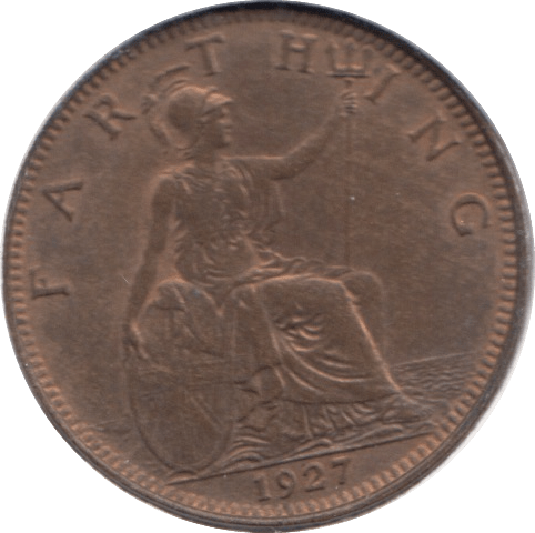 1927 FARTHING ( UNC ) - Farthing - Cambridgeshire Coins