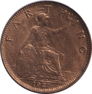 1927 FARTHING ( VF ) - FARTHING - Cambridgeshire Coins
