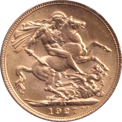 1927 GOLD SOVEREIGN ( UNC ) PRETORIA MINT 1 - SOVEREIGN - Cambridgeshire Coins