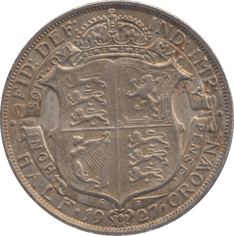 1927 HALFCROWN ( EF ) - HALFCROWN - Cambridgeshire Coins
