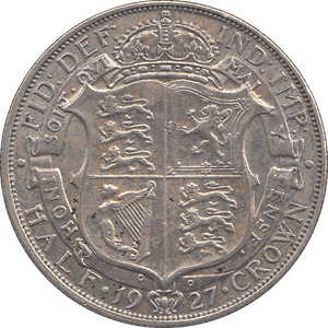 1927 HALFCROWN ( EF ) - HALFCROWN - Cambridgeshire Coins