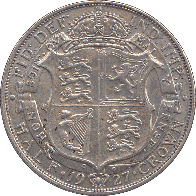 1927 HALFCROWN ( EF ) - HALFCROWN - Cambridgeshire Coins