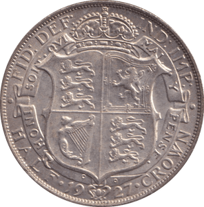 1927 HALFCROWN ( EF ) - HALFCROWN - Cambridgeshire Coins