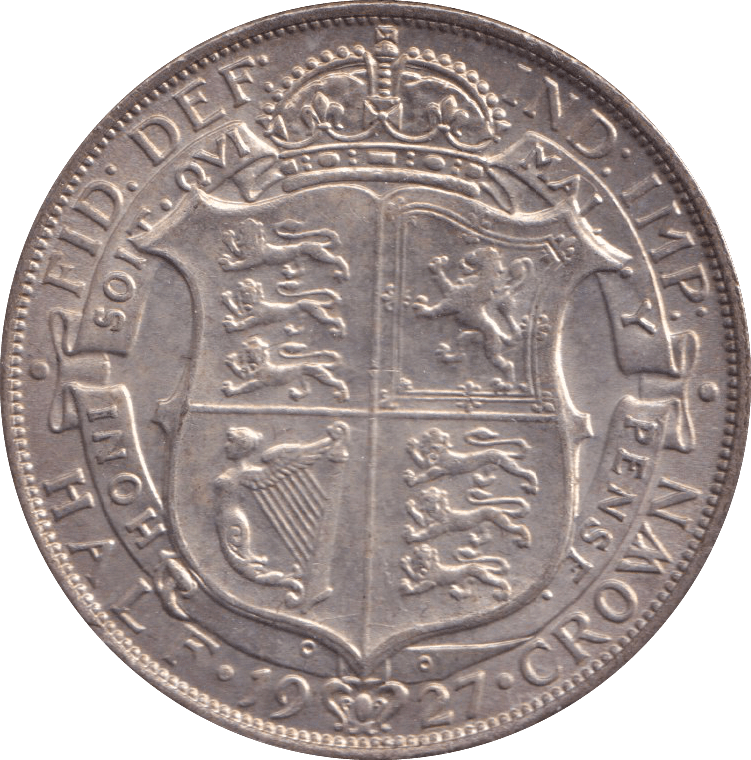 1927 HALFCROWN ( EF ) - HALFCROWN - Cambridgeshire Coins
