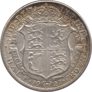 1927 HALFCROWN ( EF ) - Halfcrown - Cambridgeshire Coins