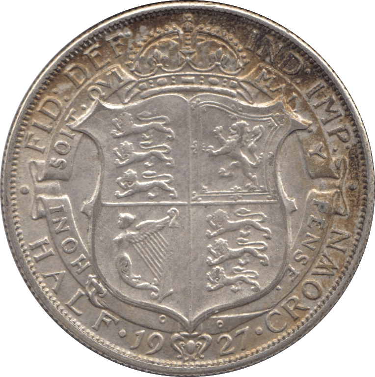 1927 HALFCROWN ( EF ) - Halfcrown - Cambridgeshire Coins