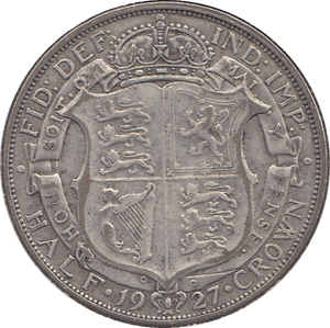 1927 HALFCROWN ( GF ) - HALFCROWN - Cambridgeshire Coins