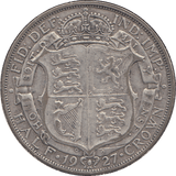 1927 HALFCROWN ( GF ) - HALFCROWN - Cambridgeshire Coins