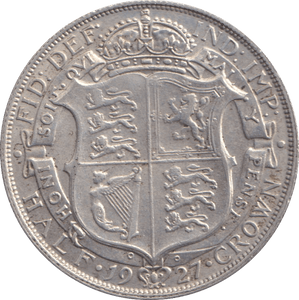 1927 HALFCROWN ( GVF ) - HALFCROWN - Cambridgeshire Coins