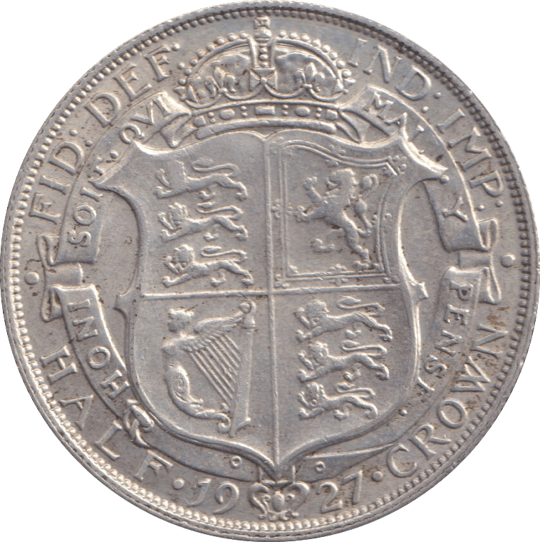 1927 HALFCROWN ( GVF ) - HALFCROWN - Cambridgeshire Coins