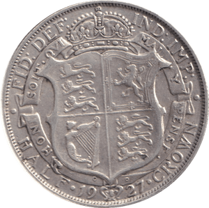 1927 HALFCROWN ( GVF ) - WORLD COINS - Cambridgeshire Coins