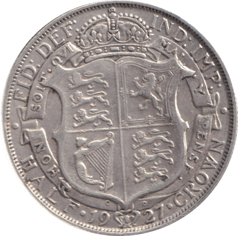 1927 HALFCROWN ( GVF ) - WORLD COINS - Cambridgeshire Coins